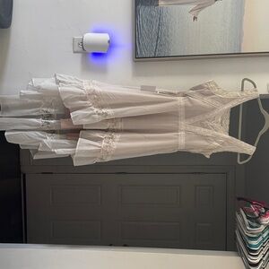 Joyfolie Cream High Low Dress